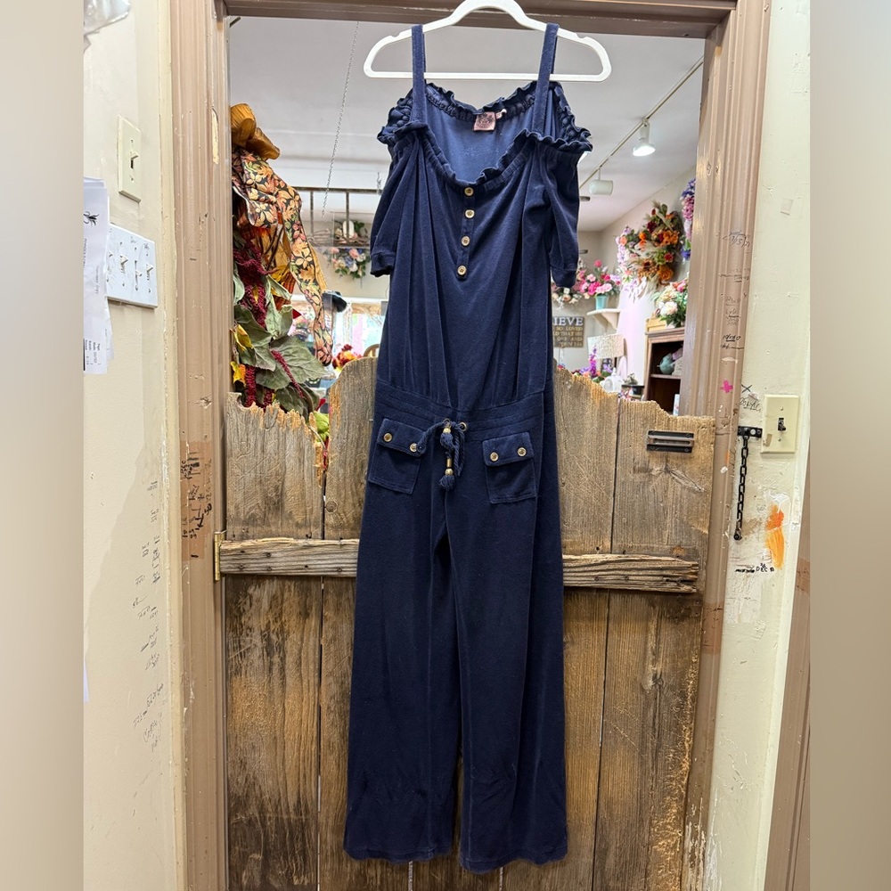 Vintage Juicy Couture Navy Blue Jumpsuit